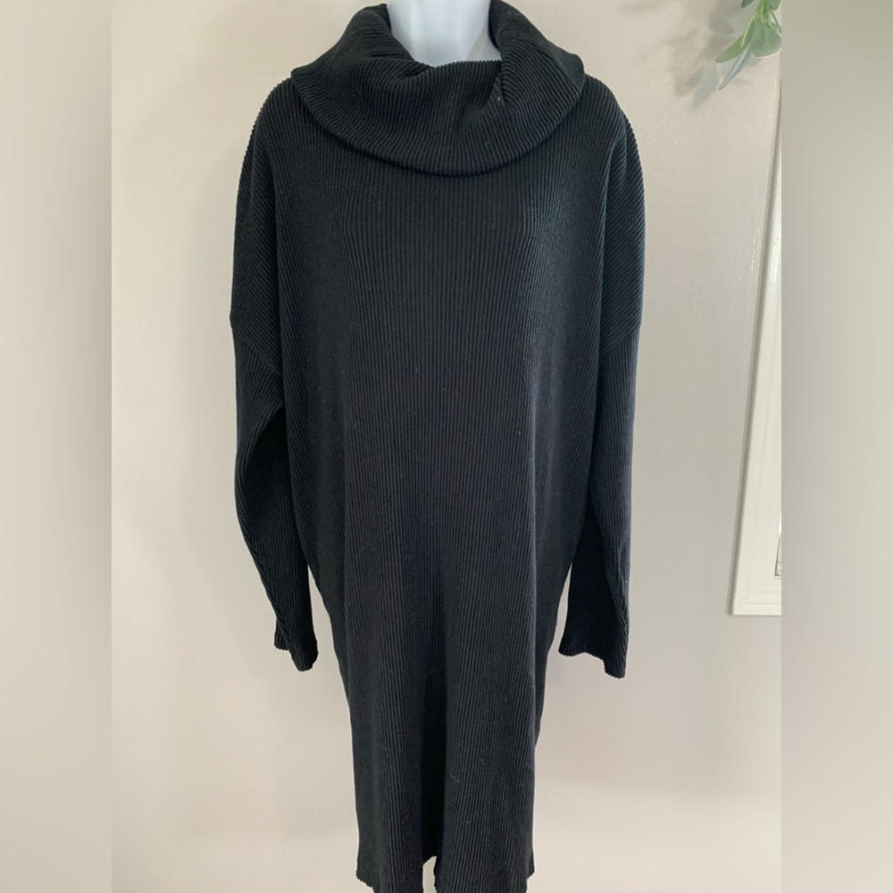 GAP Black Cowl Neck Sweater Dress